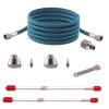 Set Aerograf Fengda BD-116K cu 2 Rezervoare Laterale și 3 Duze de 0.2, 0.3, 0.5 mm
