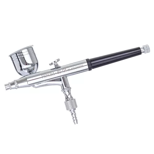 Set Aerograf Fengda BD-134K – Duze de 0,2mm, 0,3mm, 0,5mm, Pulverizator cu Două Funcții și Rezervor Lateral