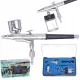 Airbrush Profesional Fengda BD-134 cu Duză de 0,3 mm și Două Rezervoare Laterale