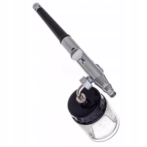 Airbrush Profesional Fengda BD-134 cu Duză de 0,3 mm și Două Rezervoare Laterale