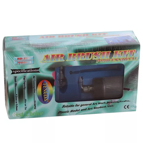 Airbrush Profesional Fengda BD-134 cu Duză de 0,3 mm și Două Rezervoare Laterale