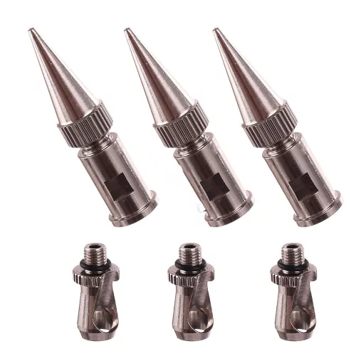 Set Aerograf Profesional Fengda BD-158S cu 3 Duze Mari și Două Rezervoare, 0.5, 0.8, 1.0 mm