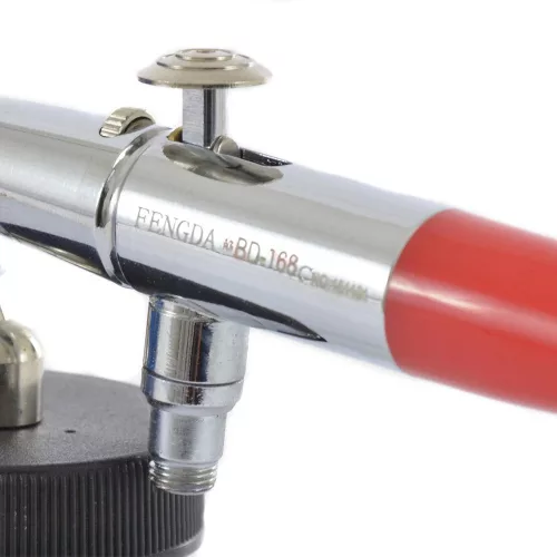 Set Aerograf Profesional Fengda BD-168 cu Duze 0,5 mm, 0,8 mm, 1,0 mm și Furtun 1,8 m