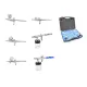 Set Profesional Aerograf cu 6 Pistoale de Vopsit Fengda BD-813, Furtun Compatibil 1/8", Duze de 0,2, 0,3, 0,35, 0,5 mm