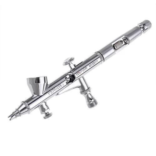 Set Aerograf Profesional Fengda BD-280K cu 4 Duze (0.2, 0.3, 0.35, 0.5 mm) și 2 Aerografe BD-280K