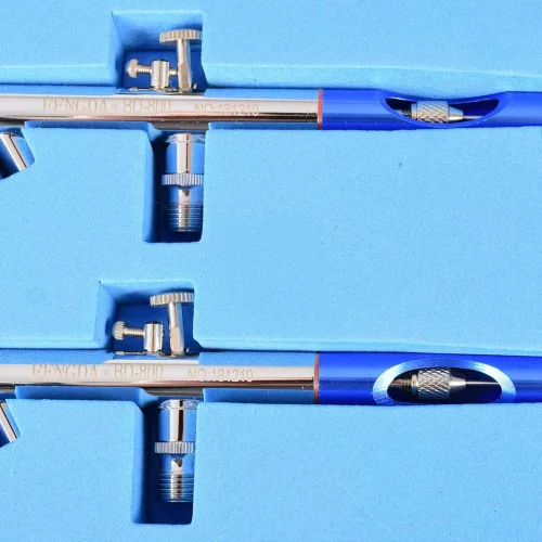 Set Aerograf Profesional Fengda BD-812 cu Duze și Furtunuri de 0,3 mm și 0,35 mm