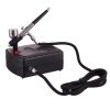 Set Airbrush Profesional cu Compresor pentru Artiști Mobilați Fengda BD-831, Duza 0,2 mm, Tensiune Intrare 230V, Ieșire 12V, Presiune Maximă 30 PSI (~2,07 bar), Furtun 1,5 m