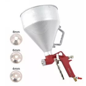   Pistol Pneumatic pentru Aplicarea Tencuielii și Vopsirii, Auarita FR-300, cu Capacitate de 6 Litri, Furtun de Aer de 230-400 l/min