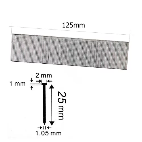 Cuie 25mm (F25) - 5000 bucăți pentru Makita AF-505 și Technic F-50 Pneumatice