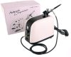 Compresor Studio pentru Airbrush Cosmetic HS-386K, Alb, cu Ventilator Nou, 0,2 Litri