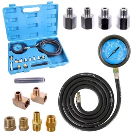   Set Profesional de Măsurare a Presiunii Uleiului cu Geantă de Plastic (12 Piese) TC Technic SK2121