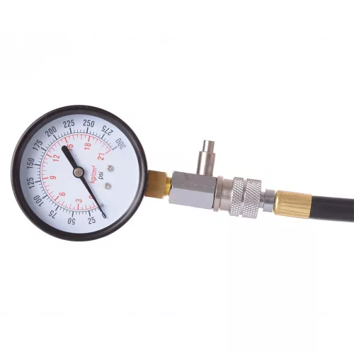 Manometru de Compresie BENZINĂ TC Technic SK2134 cu Sistem de Conectare Rapidă, 260 mm