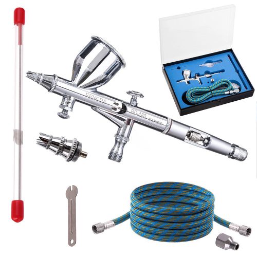 Set Aerograf Universal Fengda BD-180k cu Duze 0.2, 0.3 mm, Rezervor 7 cm3 și Reductor