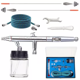   Acțiune Dublă Airbrush cu 3 Duze Interșanjabile și Furtun Fengda BD-182K (0.3, 0.5, 0.8 mm)