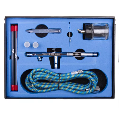 Acțiune Dublă Airbrush cu 3 Duze Interșanjabile și Furtun Fengda BD-182K (0.3, 0.5, 0.8 mm)