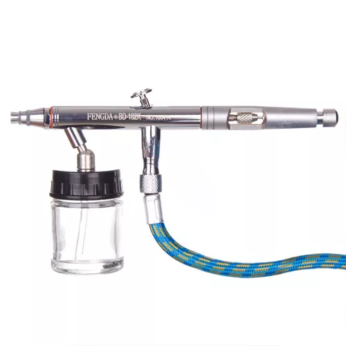 Acțiune Dublă Airbrush cu 3 Duze Interșanjabile și Furtun Fengda BD-182K (0.3, 0.5, 0.8 mm)
