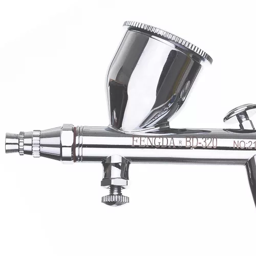 Airbrush Profesional Fengda BD-320 cu Fârfă de 0.5 mm și Sistem Acțiune Dublă