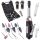 Set Profesional de Șlefuitor Pneumatic cu Capete în Valiză de Plastic Technic AT-7032LBK, 230 mm, Mâner din Cauciuc