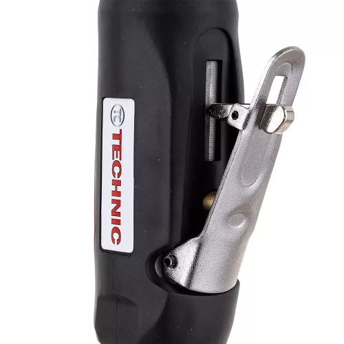 Set Profesional de Șlefuitor Pneumatic cu Capete în Valiză de Plastic Technic AT-7032LBK, 230 mm, Mâner din Cauciuc