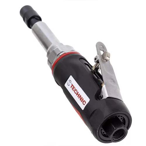 Set Profesional de Șlefuitor Pneumatic cu Capete în Valiză de Plastic Technic AT-7032LBK, 230 mm, Mâner din Cauciuc