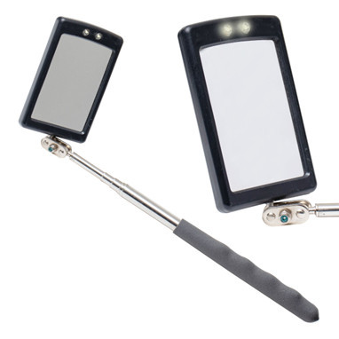 Oglindă de Inspecție Telescopică cu LED-uri SK2809, 4.1 x 6.2 cm, Lungime Extinsă 87 cm