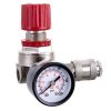 Regulator de Presiune cu Manometru, Supapă de Reglare și Cuplaj Rapid 1/4" TC Technic YQ-22, Presiune Reglabilă 0-8 bar, Manometru Dublu Calibrat (PSI și BAR)