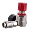 Regulator de Presiune cu Manometru, Supapă de Reglare și Cuplaj Rapid 1/4" TC Technic YQ-22, Presiune Reglabilă 0-8 bar, Manometru Dublu Calibrat (PSI și BAR)