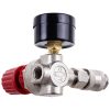 Regulator de Presiune cu Manometru, Supapă de Reglare și Cuplaj Rapid 1/4" TC Technic YQ-22, Presiune Reglabilă 0-8 bar, Manometru Dublu Calibrat (PSI și BAR)