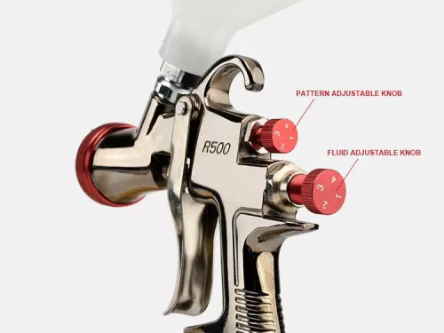 Pistol Profesional de Pulverizare cu Duza de 1,5 mm Aeropro R500 Debit Redus Presiune Redusă pentru Compresoare de Dimensiuni Mici