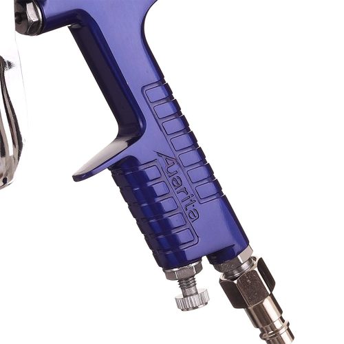 Pistol de Pulverizare Auarita H-827 HVLP Albastru 1,3 mm cu Furtun de Conectare
