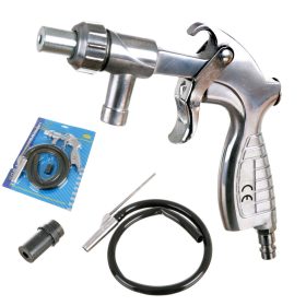   Pistol de sablare profesional Technic Lp-18 cu duză metalică și ceramică, compatibil cu diferite materiale abrazive, formă ergonomică și construcție durabilă din metal
