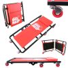 Platformă Mobilă pentru Mecanică Auto cu Tetieră Big Red TR6454A (Pliabilă, Dimensiune Deschisă 90x42x16 cm, Dimensiune Pliată 45x42x12 cm, Greutate 7 kg)