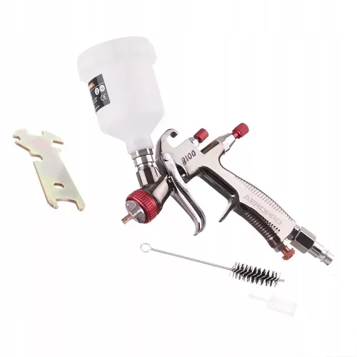 Pistol de Pulverizare Mini LVLP cu Duza de 1,0 mm pentru Compresoare Mici Aeropro R100 (125 ml)