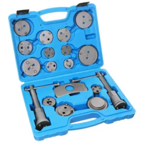   Set Profesional pentru Retragerea Pistonului de Frână, 18 Elemente, Compatibil cu Multiple Mărci Auto, Material Oțel