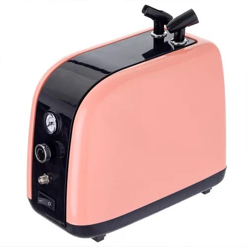 Set Compresor Studio - Aerograf Cosmetic HS-386k (pentru tatuaje, pictură corporală și modelism)