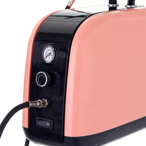 Set Compresor Studio - Aerograf Cosmetic HS-386k (pentru tatuaje, pictură corporală și modelism)