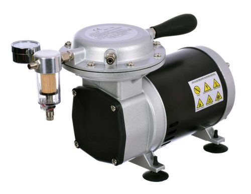 Pompa de Vid cu Membrană 650 Hgmm 128-135 l/min cu Filtru de Intrare și Separator de Apă, Manometru Technic AS29