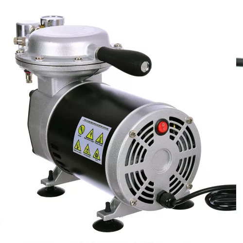 Pompa de Vid cu Membrană 650 Hgmm 128-135 l/min cu Filtru de Intrare și Separator de Apă, Manometru Technic AS29