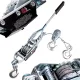 Troliu Manual cu Frânghie, 3 Cârlige și 2 Roți Dințate, Capacitate 4 Tone Big Red TRK8041