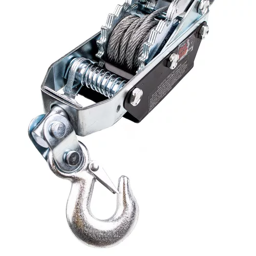 Troliu Manual cu Frânghie, 3 Cârlige și 2 Roți Dințate, Capacitate 4 Tone Big Red TRK8041