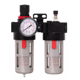   Filtru de Aer 40 Microni + Reductor + Lubrificator pentru Unelte Pneumatice BFC4000 1/2"