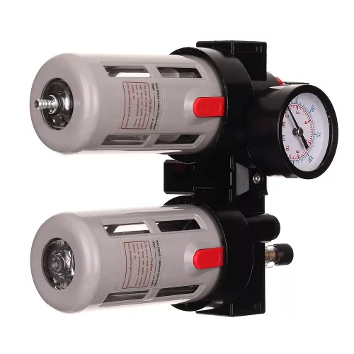 Filtru de Aer 40 Microni + Reductor + Lubrificator pentru Unelte Pneumatice BFC4000 1/2"
