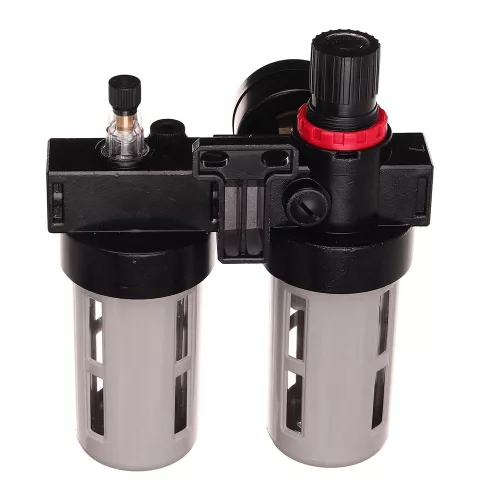 Filtru de Aer 40 Microni + Reductor + Lubrificator pentru Unelte Pneumatice BFC4000 1/2"