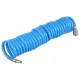 Furtun Spiralat din Poliuretan 12x8 mm pentru Scule Pneumatice, 7.5m, Cuplaj Rapid și Soclu, RAH023