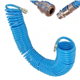 Furtun Spiralat Pneumatic Poliuretan 12x8 mm, 15 m - RAH024