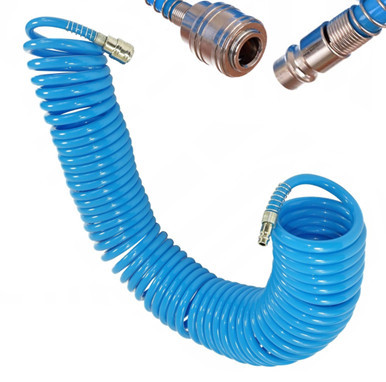 Furtun Spiralat Pneumatic Poliuretan 12x8 mm, 15 m - RAH024