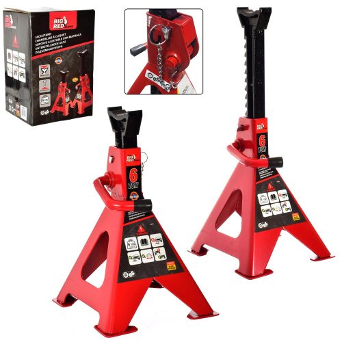 Set de Suporturi Big Red T46001C cu Capacitate de 6000 kg (1 Pereche)