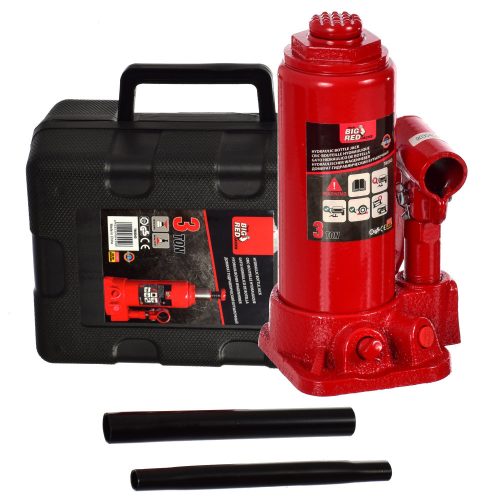 Cric Hidraulic cu Capacitate de Ridicare 3 Tone, în Valiză de Plastic, Big Red T90304DS