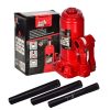 Cric Hidraulic cu Coloană în Valiză de Plastic Big Red T90504D, Capacitate 5 Tone, Capacitate de Încărcare 5000 kg, Dimensiuni Valiză 190x120x110 mm, Înălțime Min/Max 185/355 mm, Distanță de Ridicare 110 mm, Greutate 4,3 kg