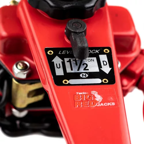 Cric Manual cu Răcnet - Troliu cu Lanț Big Red TRC7015, Capacitate de Încărcare 1.5 Tone